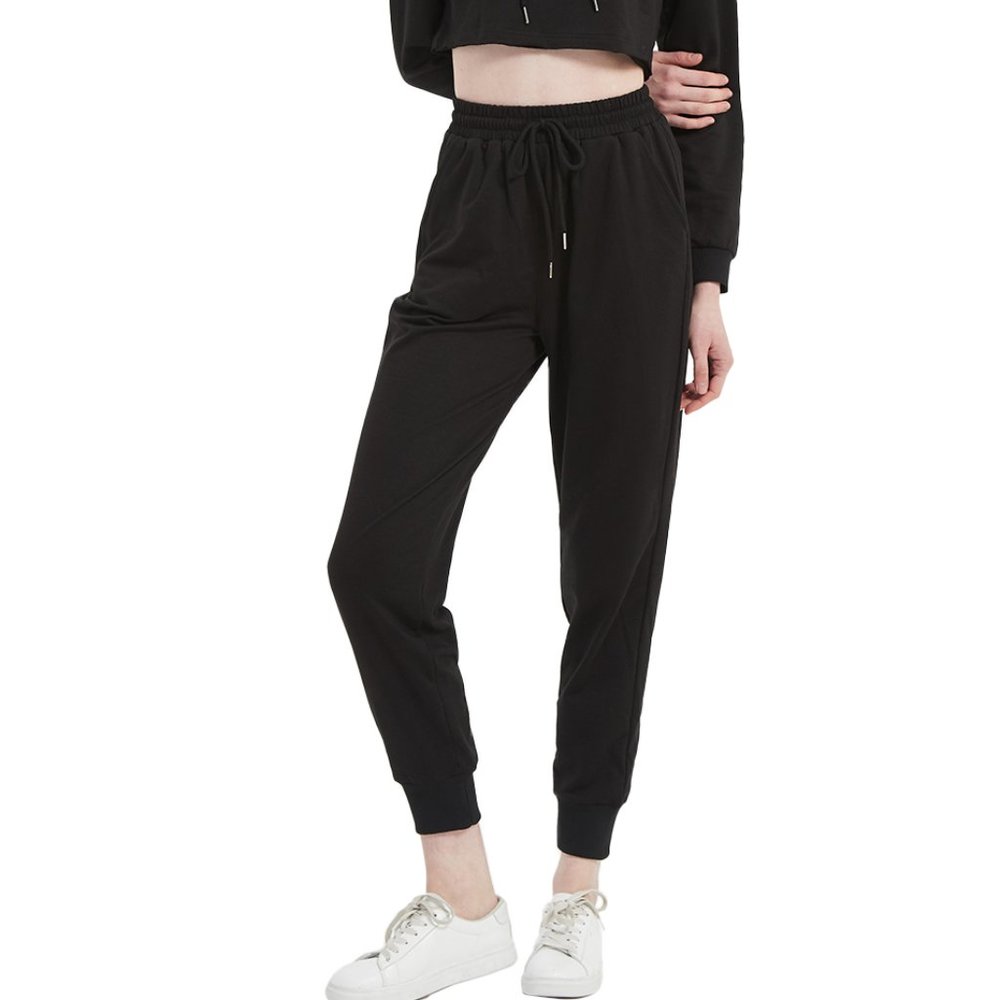 Sweatpant Pocket High Waist Sport Gym Athletic Fit Jogger Pants Lounge Trousers